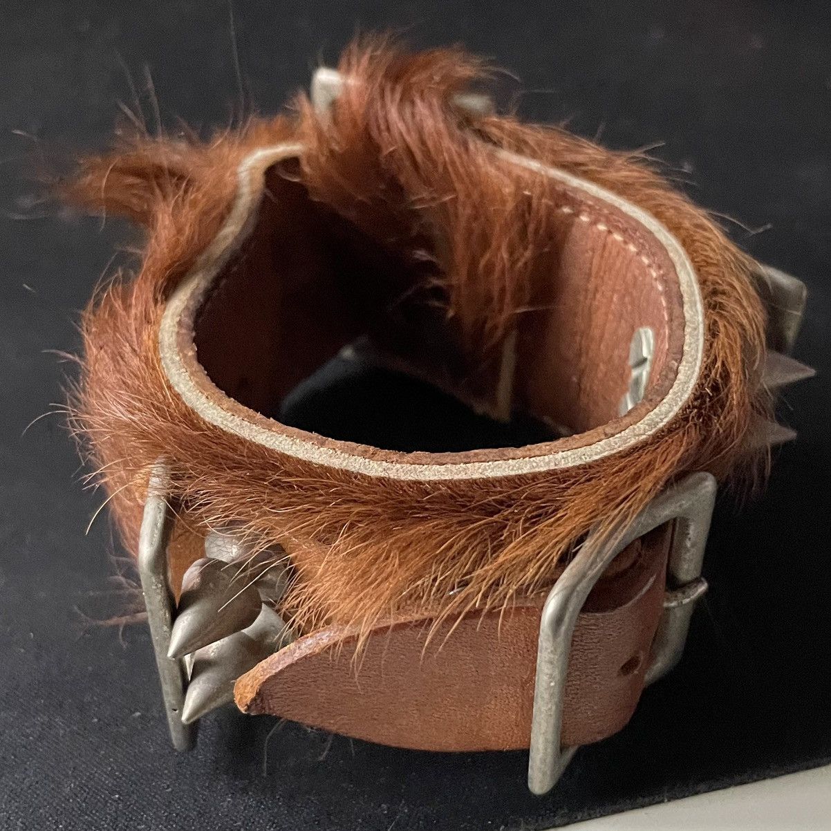 Vintage 90s Milkboy Fur Studded Bracelet Size ONE SIZE - 2 Thumbnail