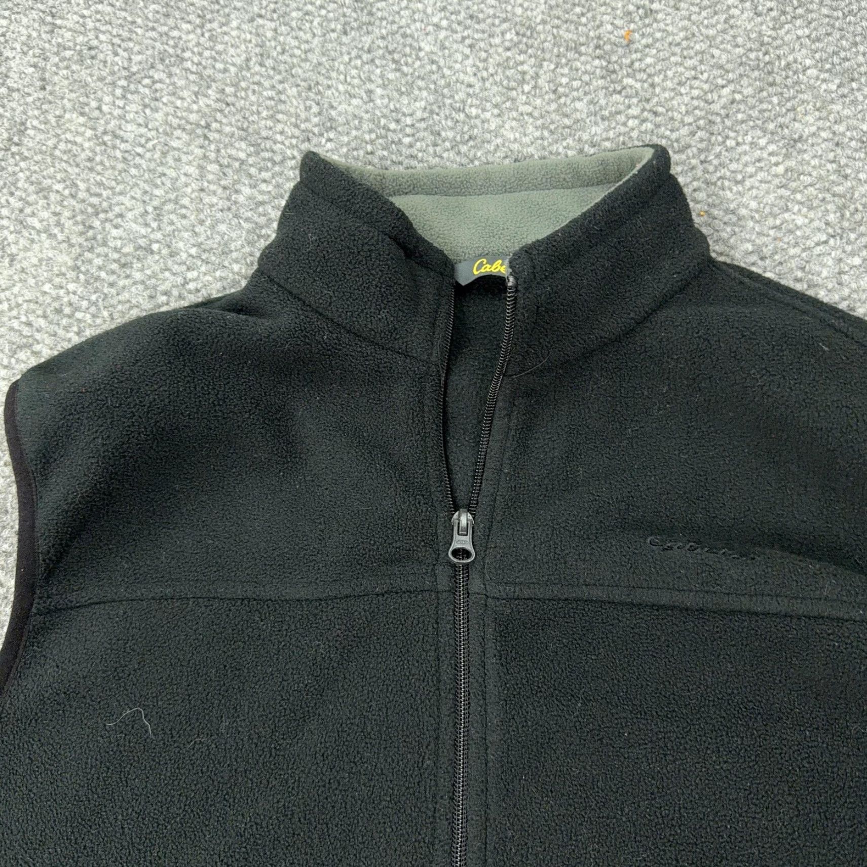Vintage Cabela's Vest Mens Large Black Fleece Full Zip Outdoor Hunting Layer Casual Size US L / EU 52-54 / 3 - 2 Thumbnail