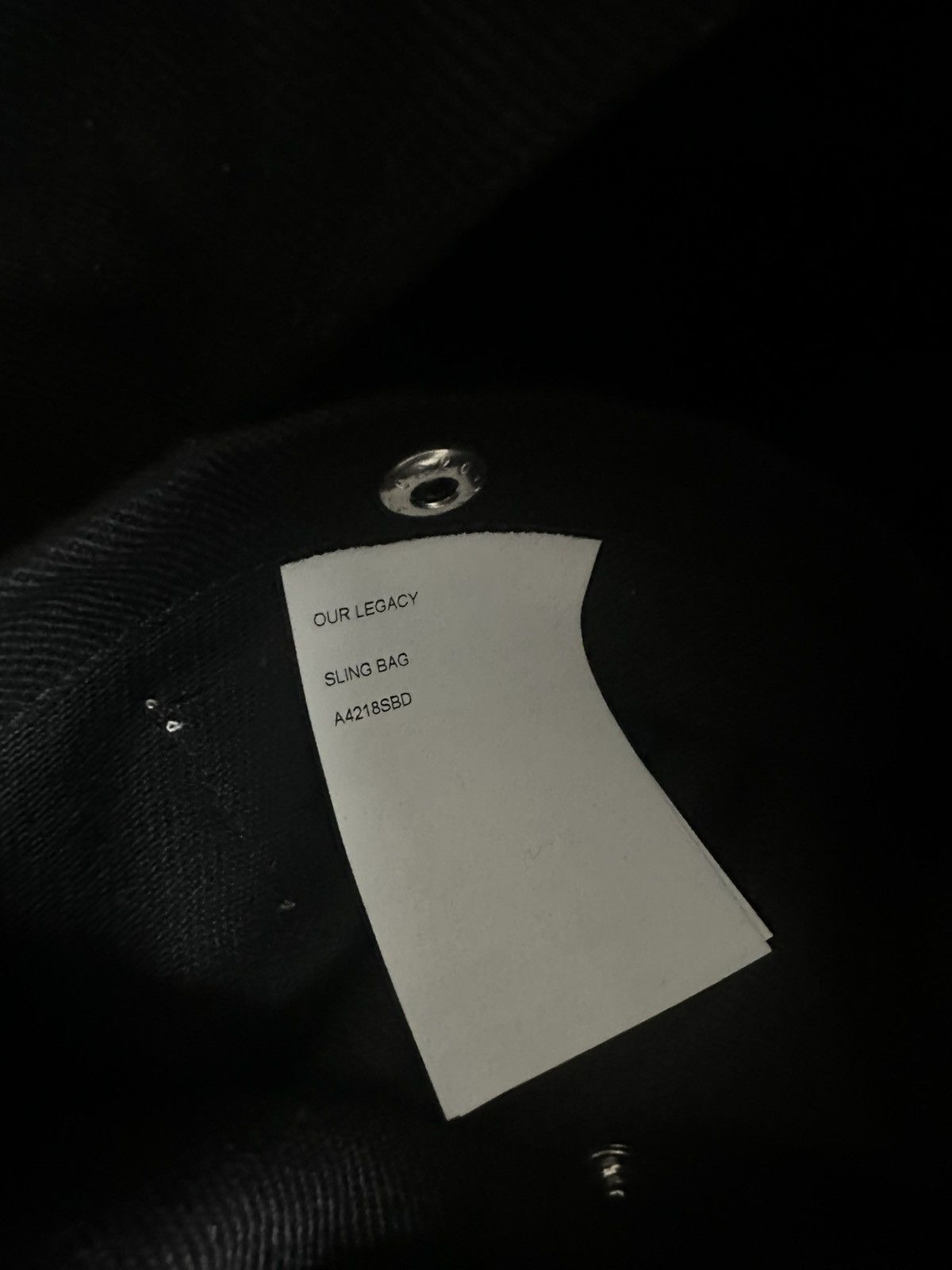 Our Legacy Our legacy black sling bag Size ONE SIZE - 5 Thumbnail