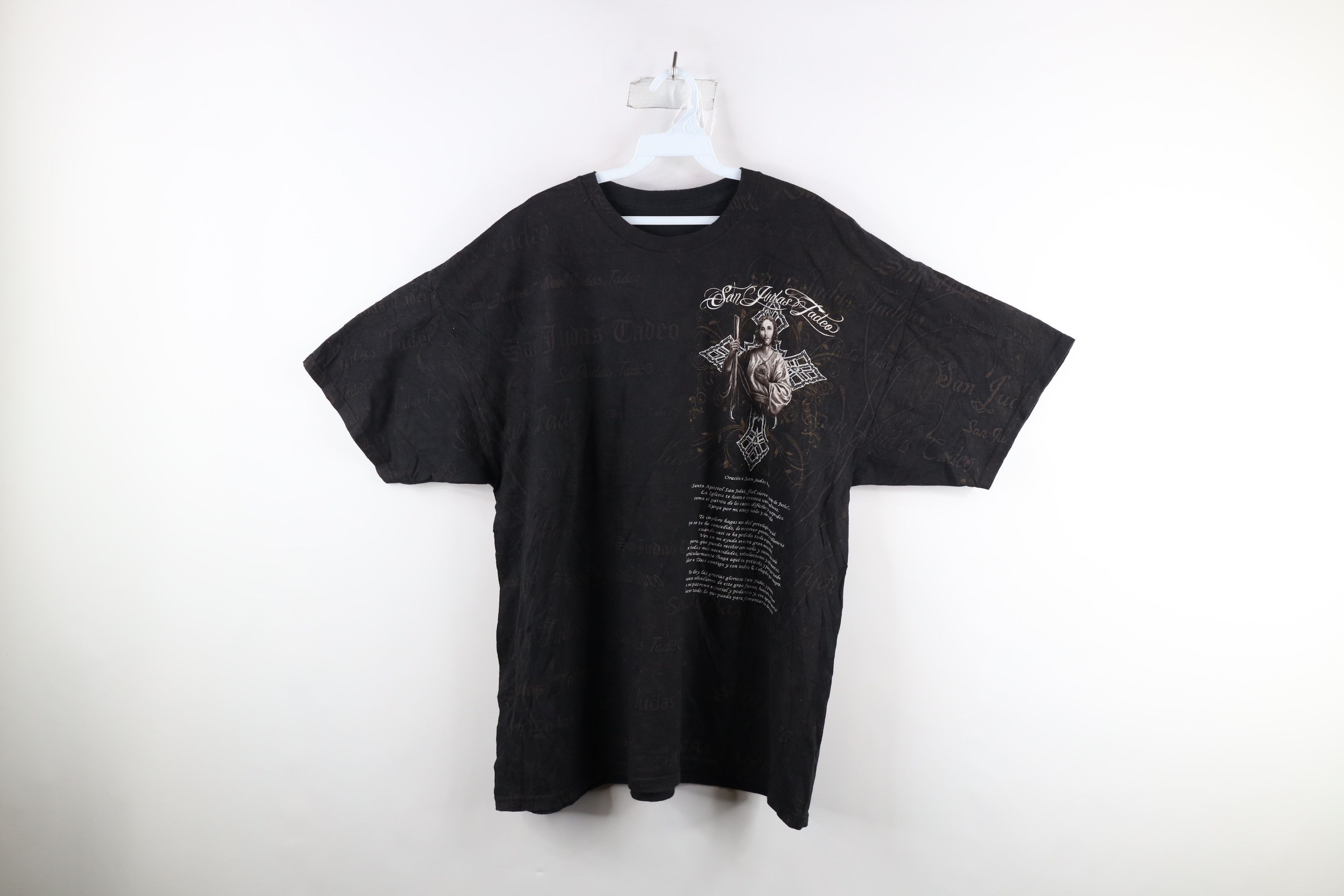 image of Vintage Streetwear San Judas Tadeo Saint Jude T-Shirt, Men's (Size XL)