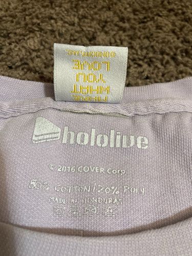 Designer × OMOCAT Hololive x OMOCAT Ina'nis Wah! Sweater Crewneck Sweatshirt Size US L / EU 52-54 / 3 - 6 Thumbnail