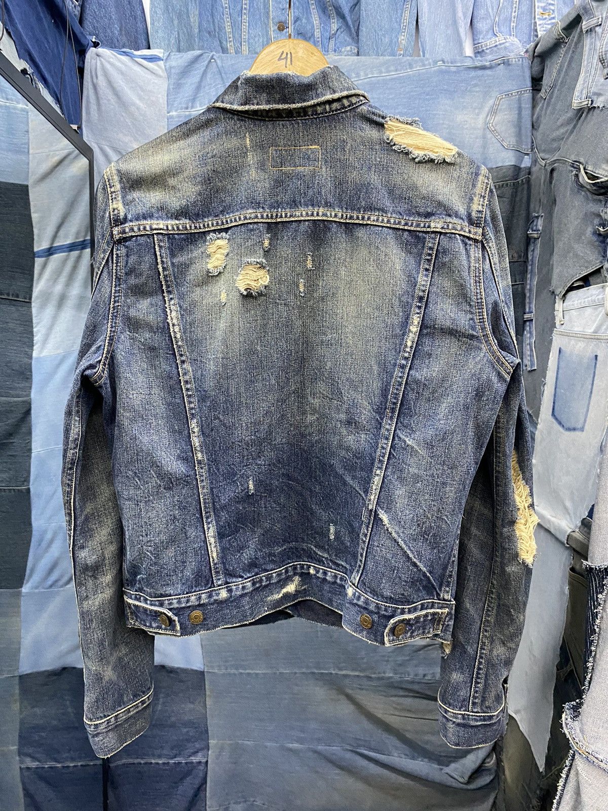RRL Ralph Lauren Distressed trucker jacket Denim supply RL TYPE3 Size US M / EU 48-50 / 2 - 7 Thumbnail