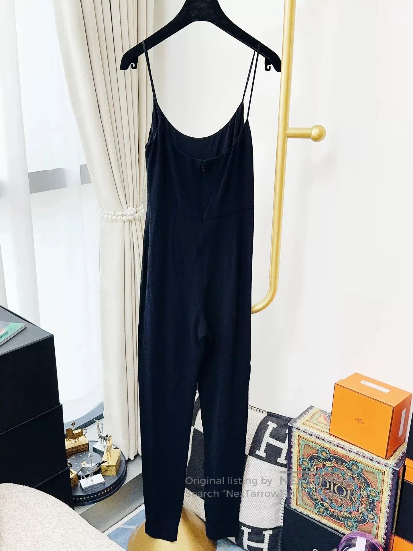 Chanel Chanel Black Sling Jumpsuit Size 38. Size US 38 / EU 54 - 2 Thumbnail