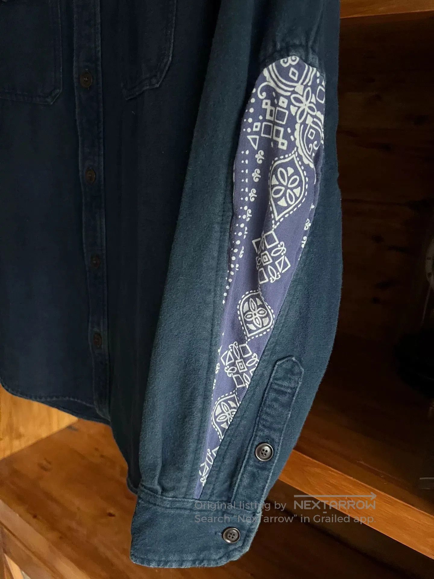 Visvim visvim blue dyed vintage style shirt. Size US M / EU 48-50 / 2 - 4 Thumbnail