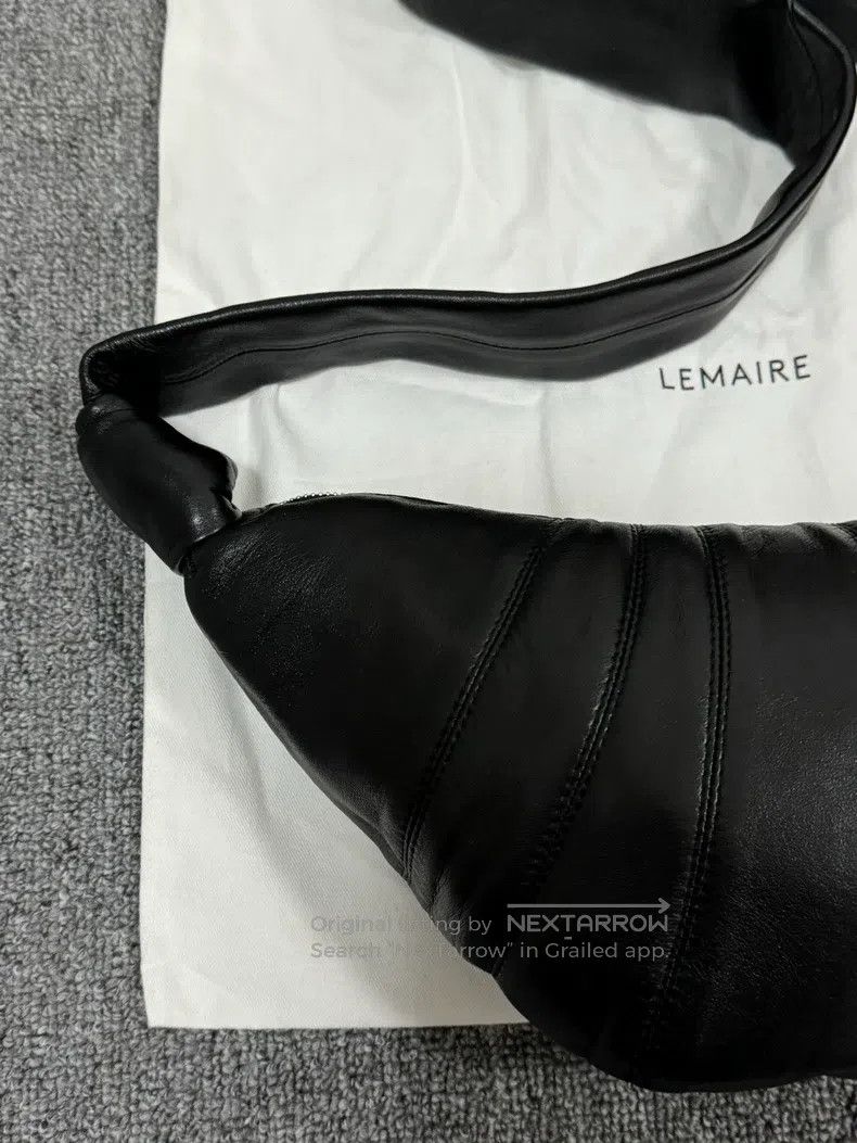 Lemaire LEMAIRE Small Black Lamb Leather Horn Bag Size ONE SIZE - 2 Thumbnail