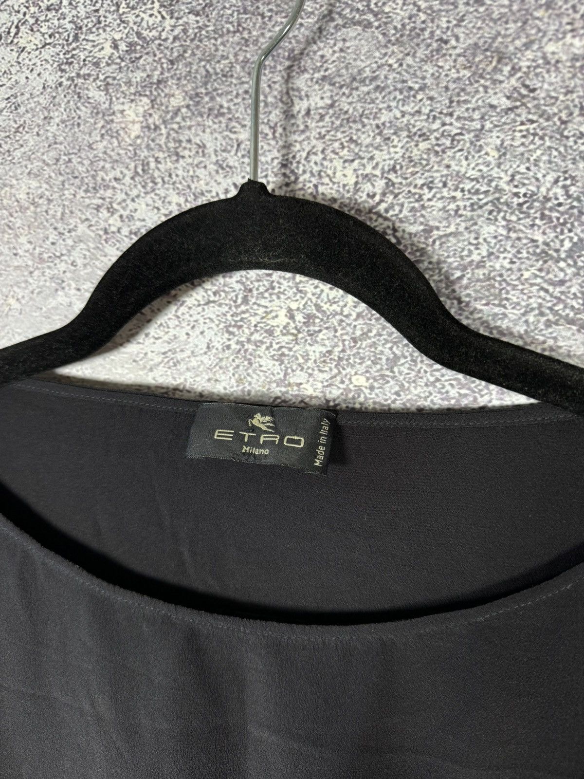 Etro × Vintage Vintage ETRO Silk Oversized Wide Sleeve Top Woman Size M / US 6-8 / IT 42-44 - 5 Thumbnail