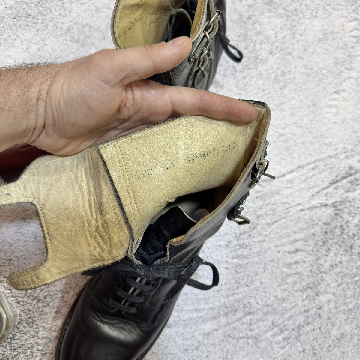 Handmade × Vintage Vintage Army Boots Italy Pirelli 90s US8 UK7 EU41 26cm Size US 8 / EU 41 - 20 Thumbnail