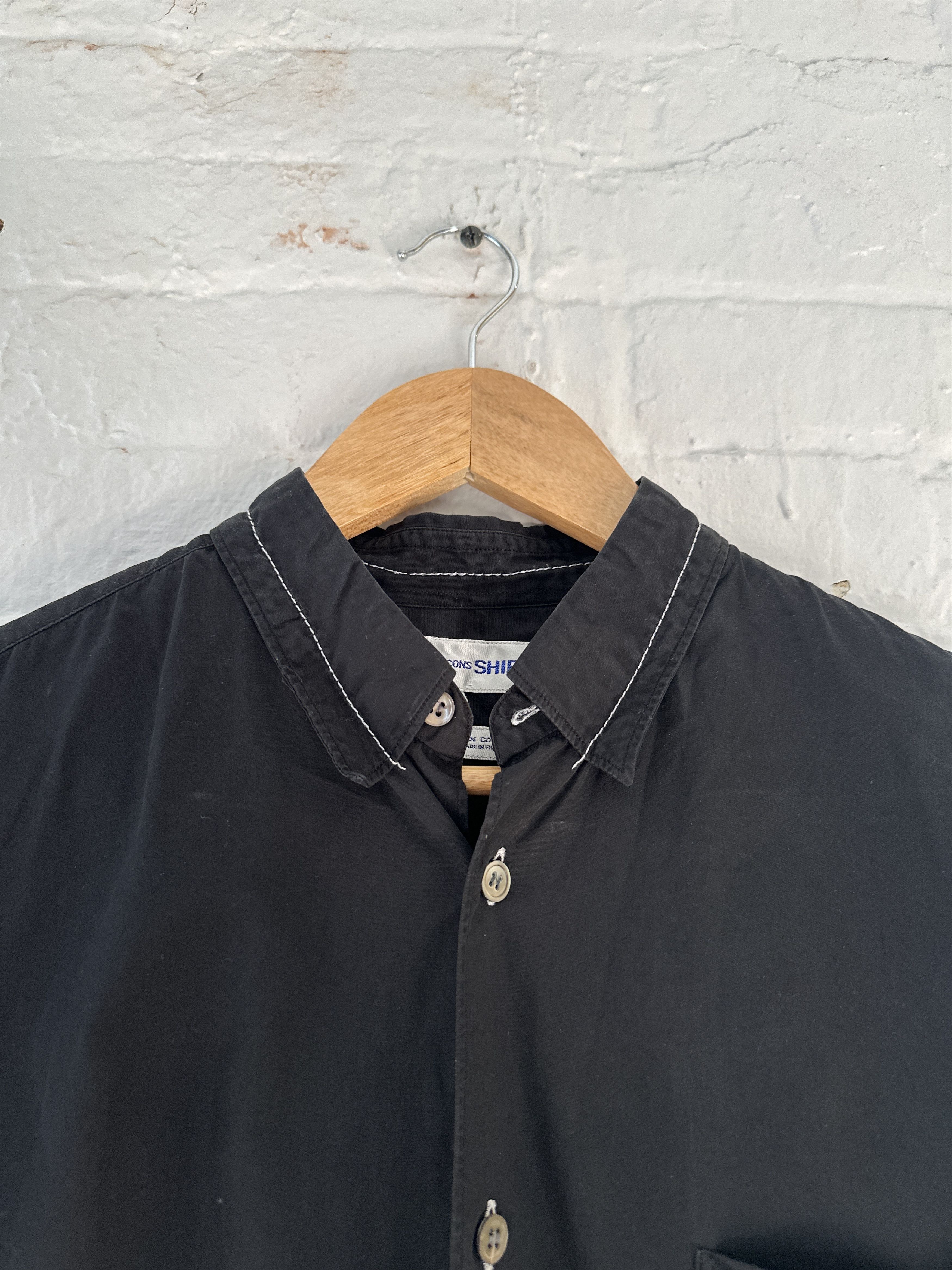 Comme des Garcons Comme des Garcons Oversized Contrast Stitch Button Up Shirt Size US M / EU 48-50 / 2 - 2 Thumbnail