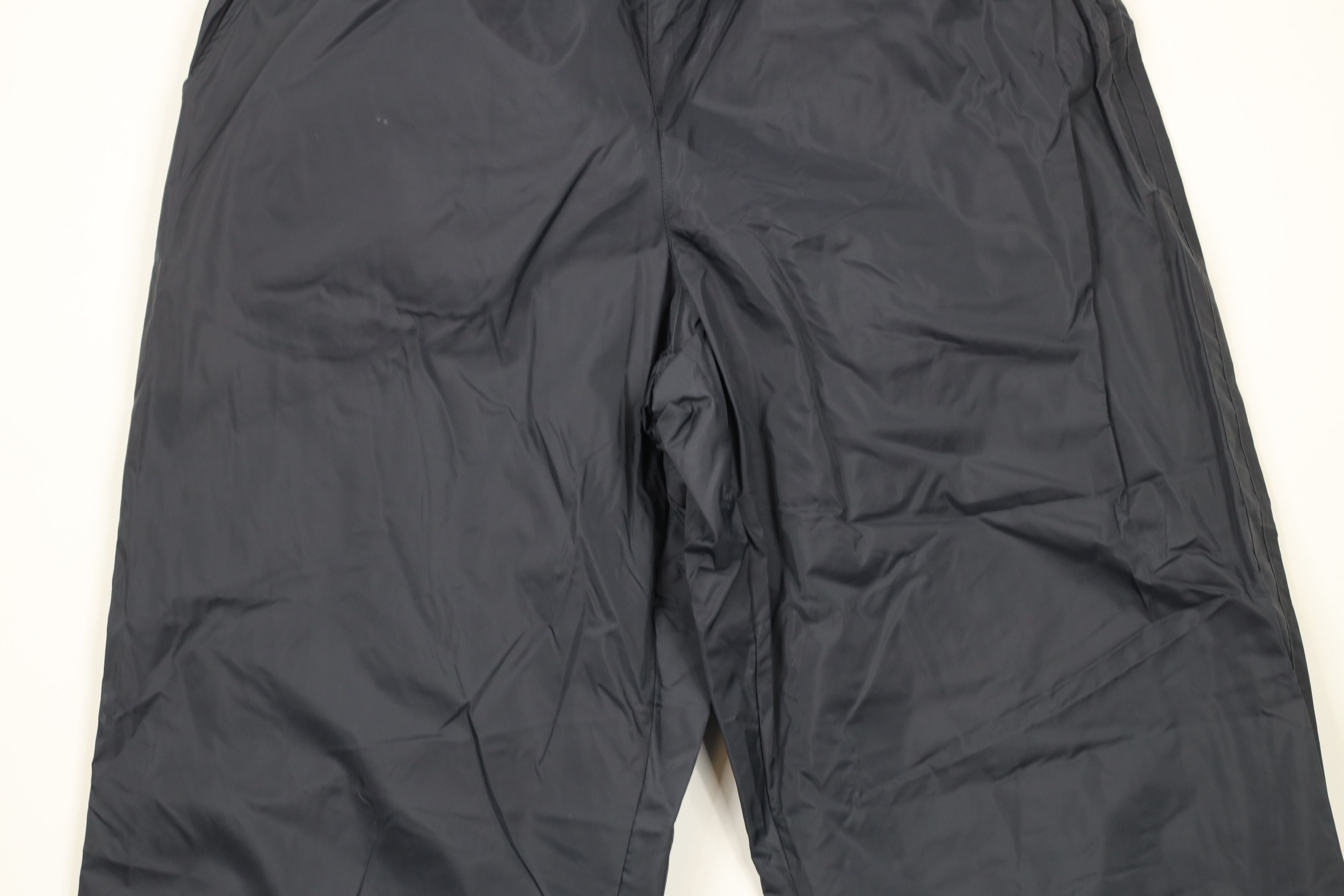 Nike × Vintage Vintage Nike Mini Swoosh Lined Wide Leg Pants Blue Nylon Size ONE SIZE - 3 Thumbnail