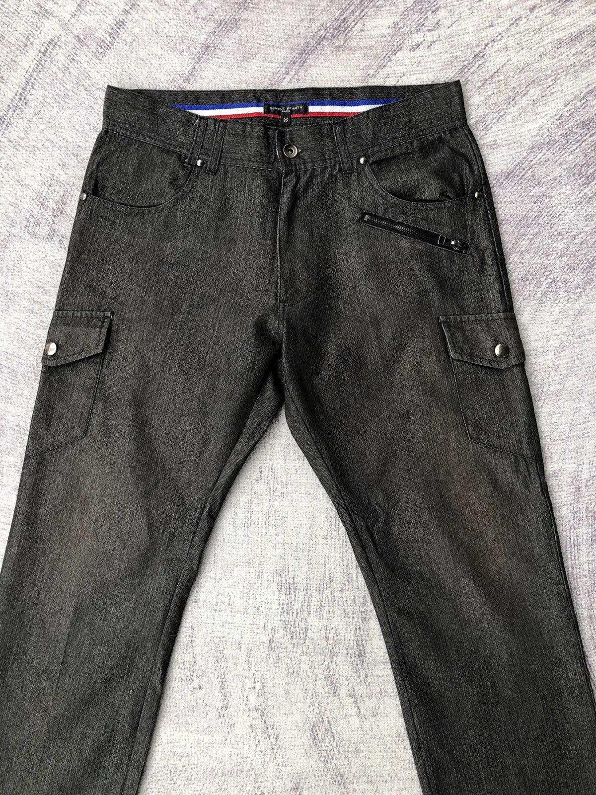 Beauty Beast × Japanese Brand × Vintage Cargo Pants Simple Beauty 6 Pockets Tactical Utility Size US 31 - 2 Thumbnail