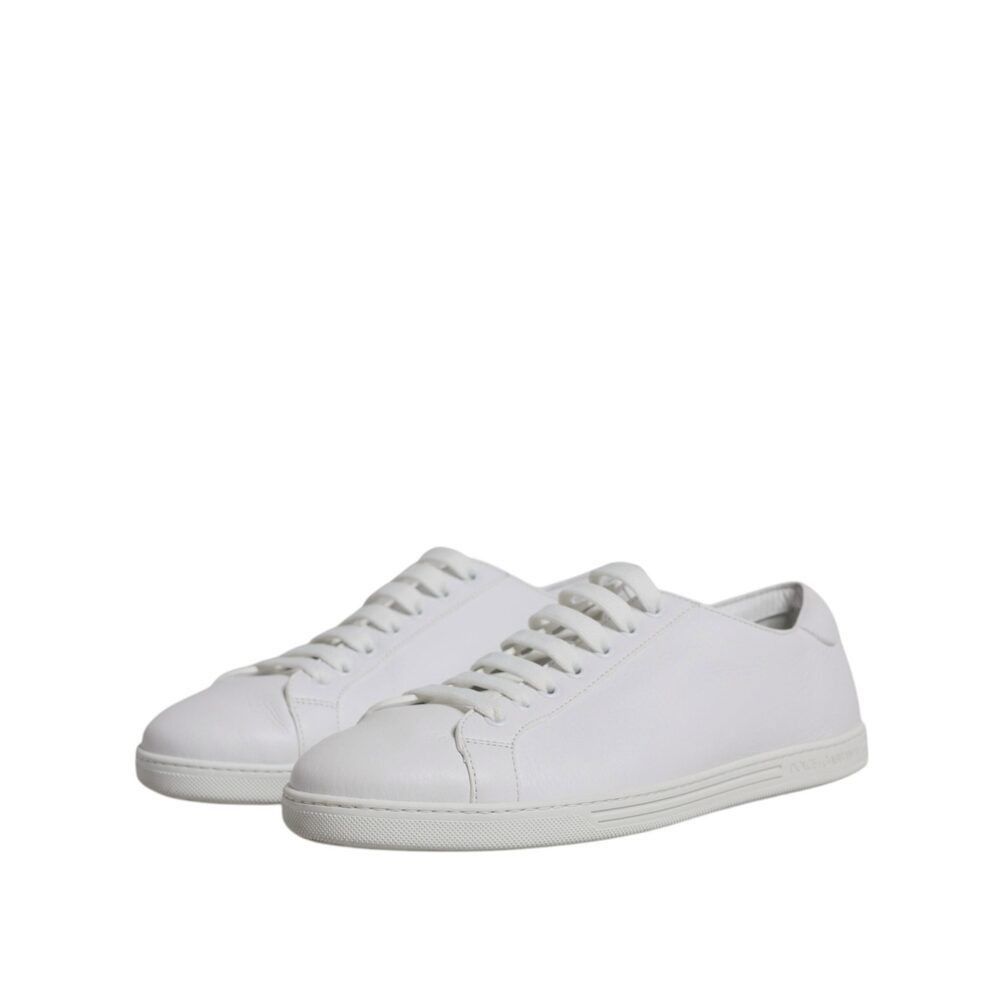 Dolce & Gabbana Dolce & Gabbana White Low Top Men Saint Tropez Sneakers Shoe Size US 12 / EU 45 - 3 Thumbnail