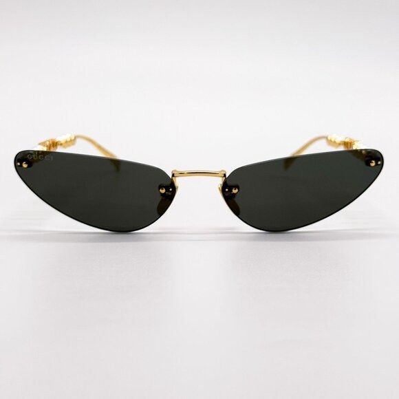Gucci NEW GUCCI GG1920S 001 SUNGLASSES GOLD WOMEN CAT EYE EYEWEAR Size ONE SIZE - 6 Thumbnail