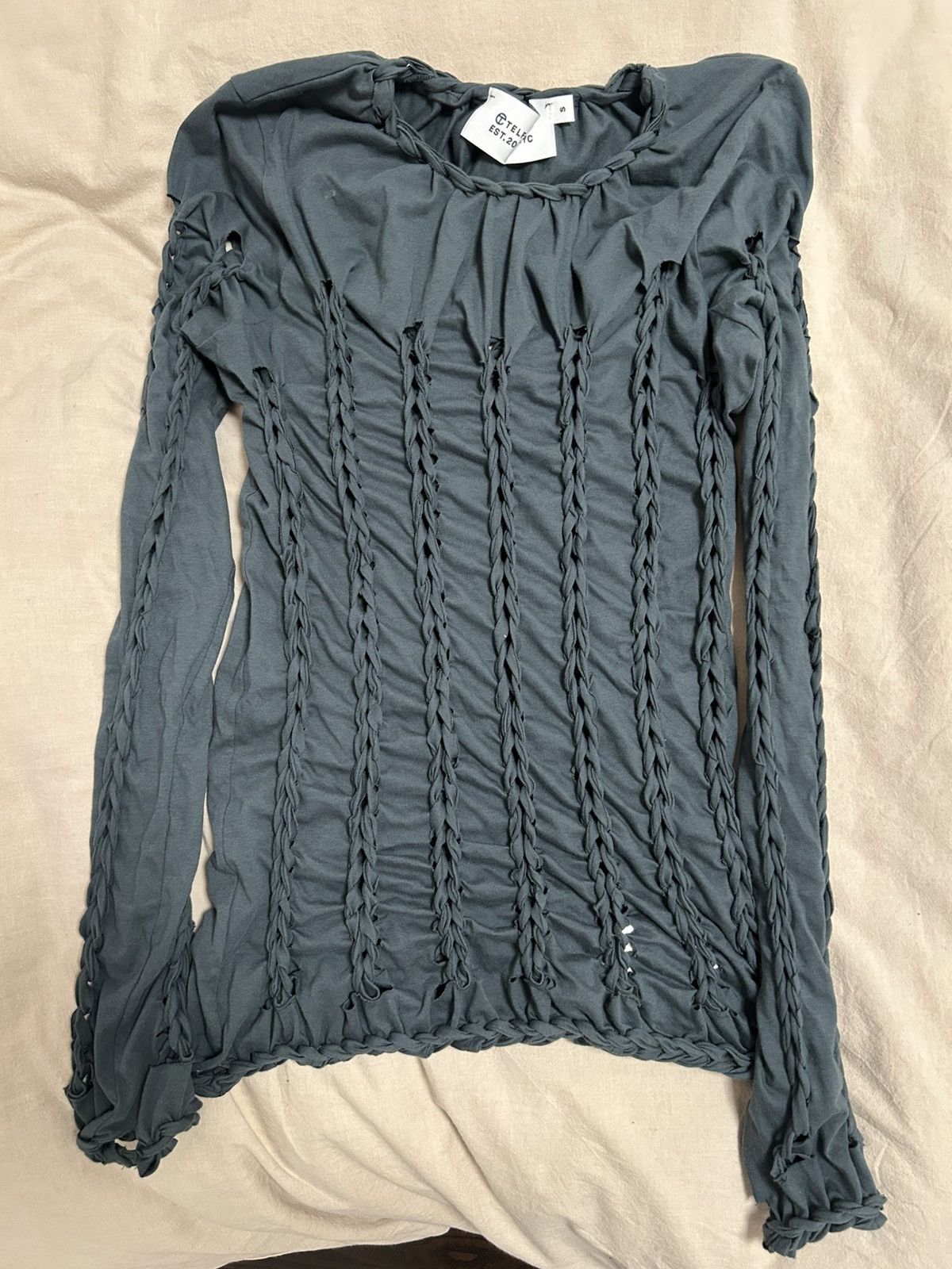 Telfar Rare telfar handwoven jersey top Size S / US 4 / IT 40 - 5 Thumbnail