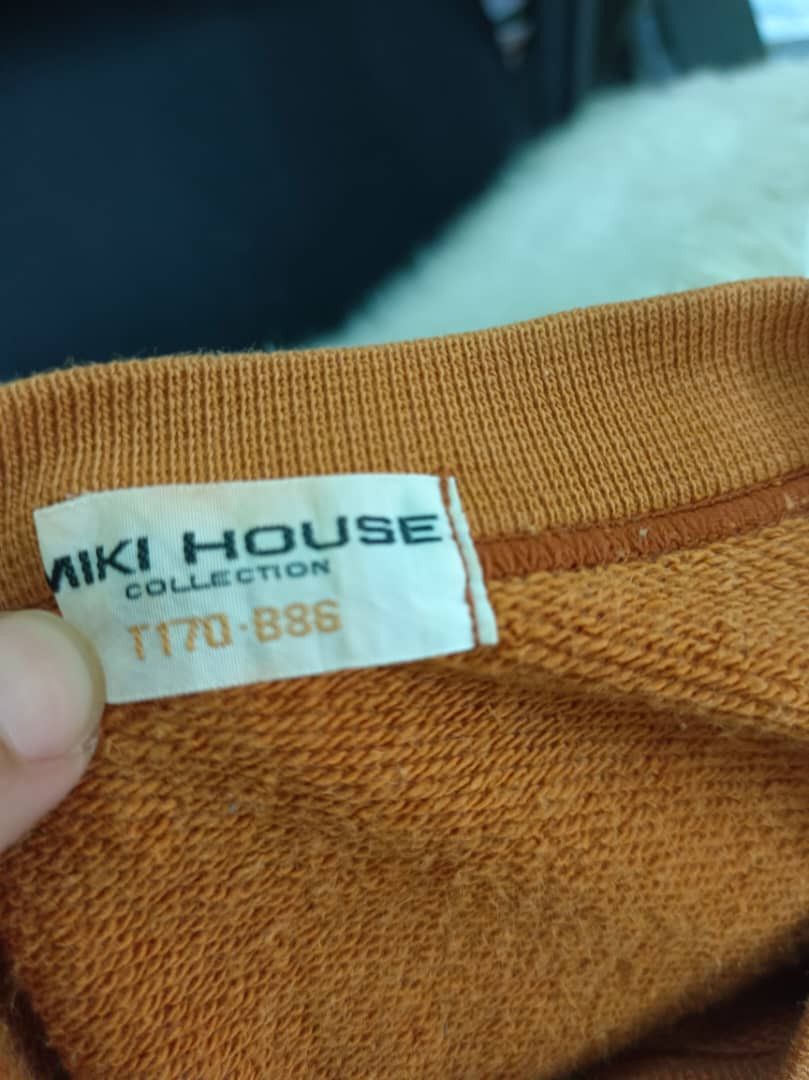 Disney × Mickey Mouse × Vintage Vintage MIKI HOUSE Sweatshirt Crewneck Big logo Miki House Size US M / EU 48-50 / 2 - 5 Thumbnail