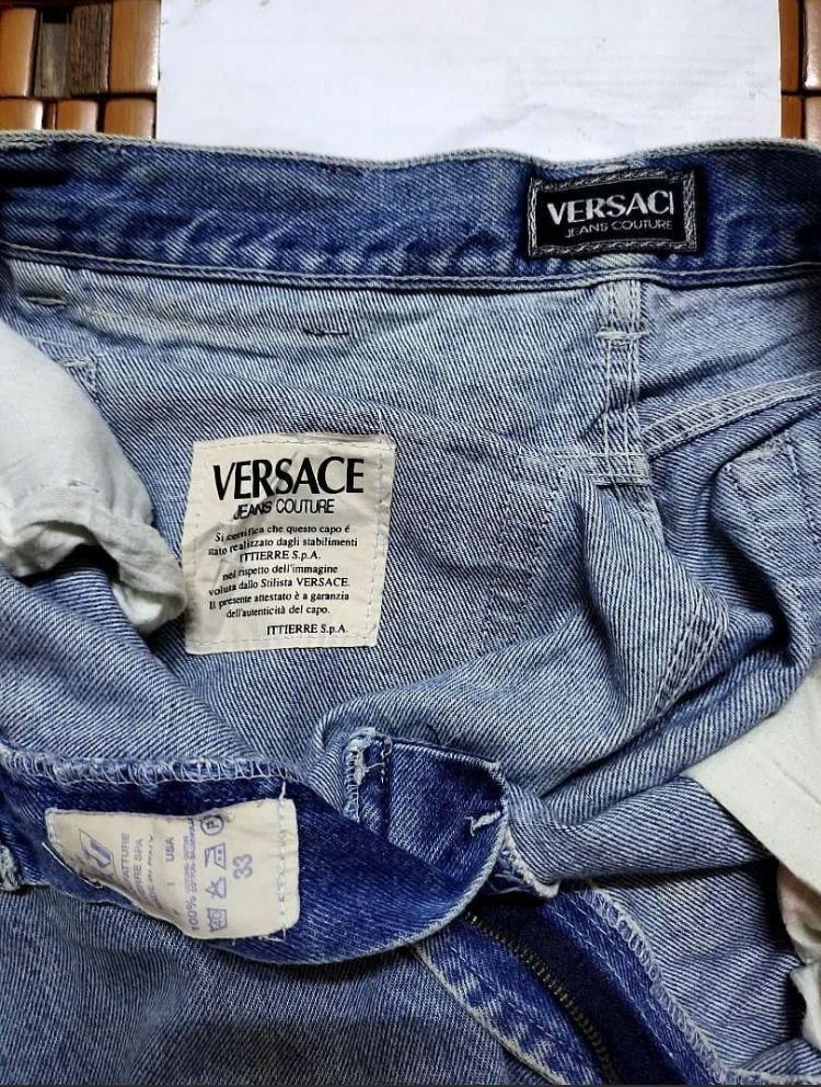 Versace Vintage Versace Couture Relaxed Distressed Jeans Size US 32 / EU 48 - 7 Thumbnail