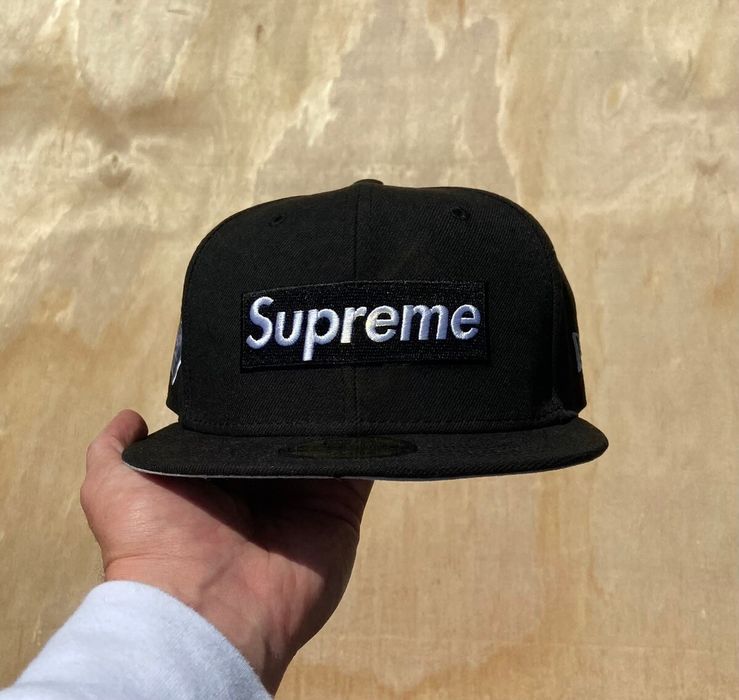 Supreme Supreme FW22 Black box logo cash money 7 3/4 fitted hat