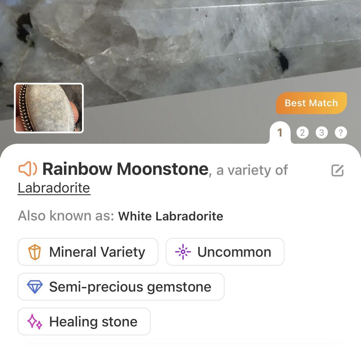 Handmade Handcrafted framed rainbow moonstone 925 sterling necklace Size ONE SIZE - 7 Thumbnail