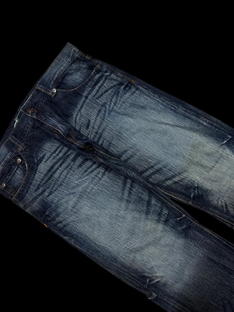 Japanese Brand INSANE Vintage Japanese Bison Sick Washed Bootcut Jean Rare Size US 35 - 6 Thumbnail