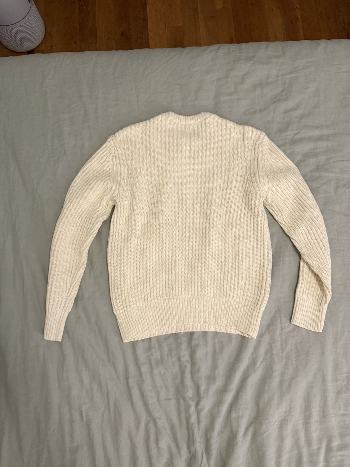 Aime Leon Dore Aimé Leon Dore Waffle Knit Sweater Cream FW22 | Grailed