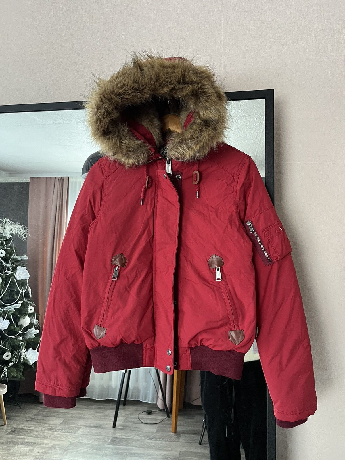 Schott Vintage Schott Flight Jacket Heavy Bombers Fur Hoodies S Size S / US 4 / IT 40 - 1 Thumbnail