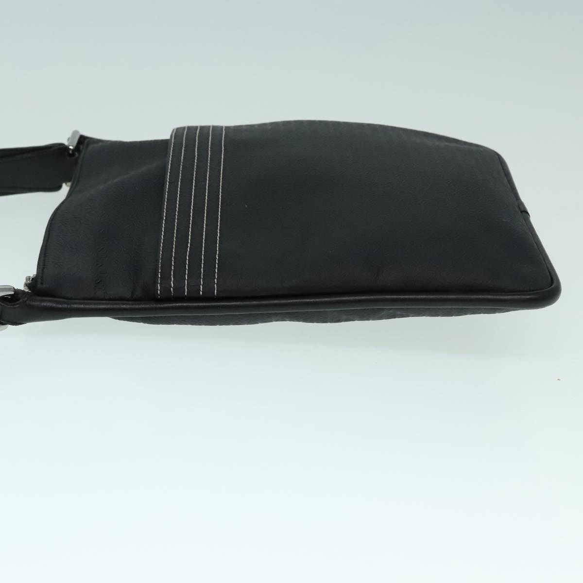 Loewe LOEWE Anagram Shoulder Bag Leather Black Silver Size ONE SIZE - 4 Thumbnail