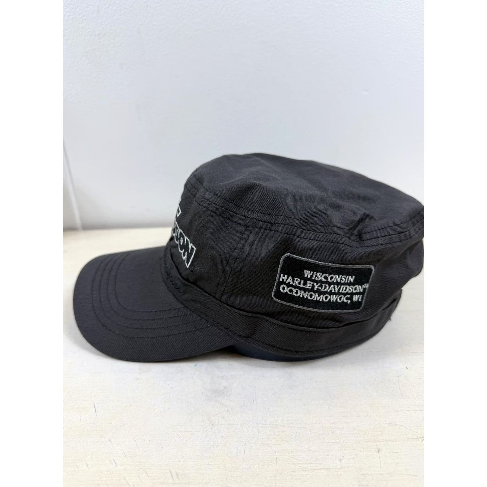 Harley Davidson Harley-Davidson Army Panel Strap Cap - Gray Size ONE SIZE - 4 Thumbnail