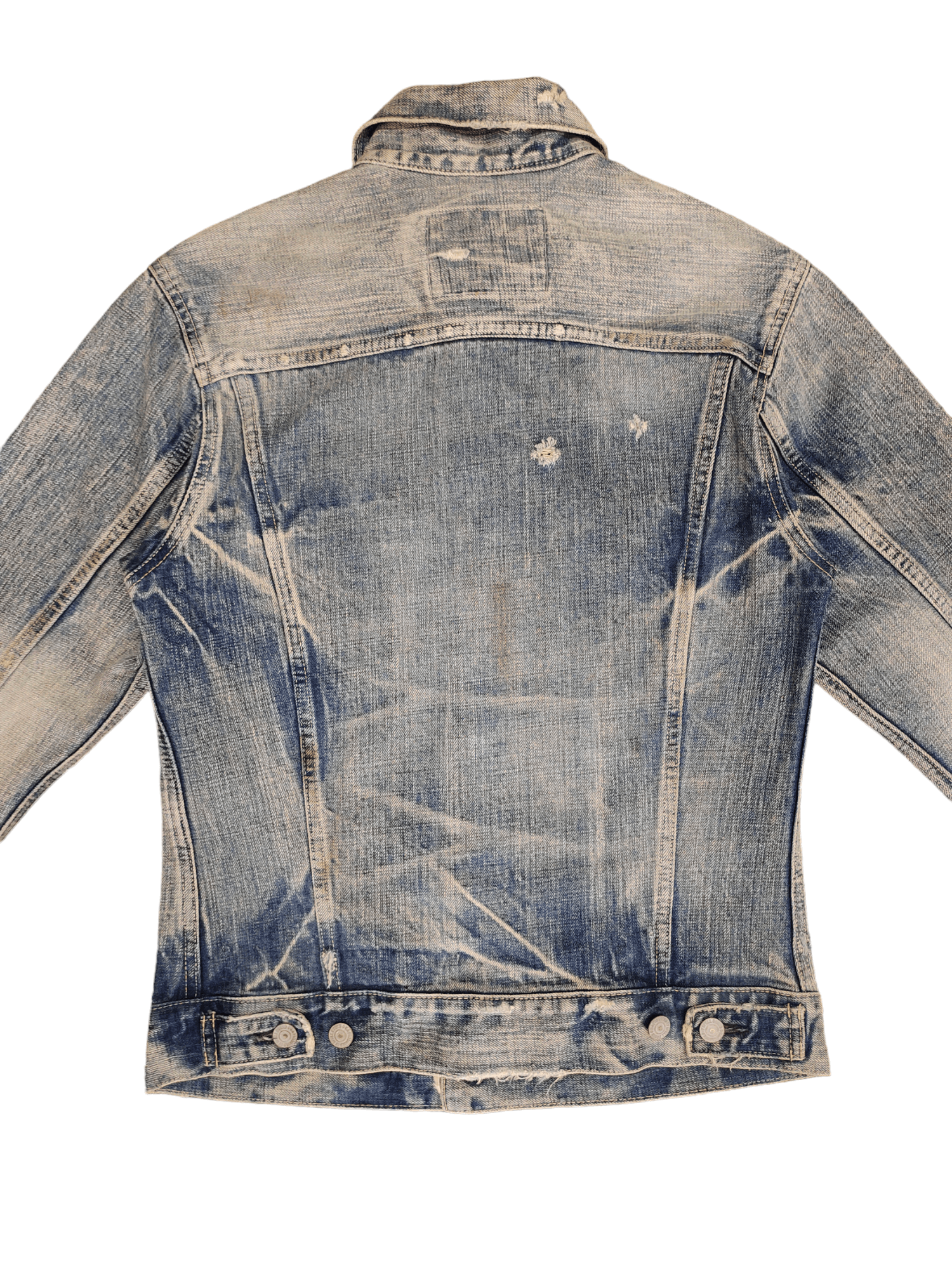 Number (N)ine × Undercover 1990s Spellbound Clawmark Distress Faded Denim Jacket Size US S / EU 44-46 / 1 - 11 Thumbnail