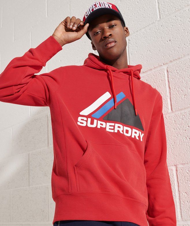 Superdry Superdry Mountain Sport Graphic Hoodie Risk Red Size US M / EU 48-50 / 2 - 1 Thumbnail