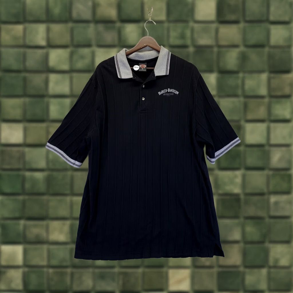 Harley Davidson VINTAGE Harley-Davidson Sturgis 1997 Black Textured Mens Polo Shirt XXL USA Made Polo Mens 2XL Black Harley-Davidson USA Made 1997 Sturgis Polo Shirt Size US XXL / EU 58 / 5 - 1 Thumbnail