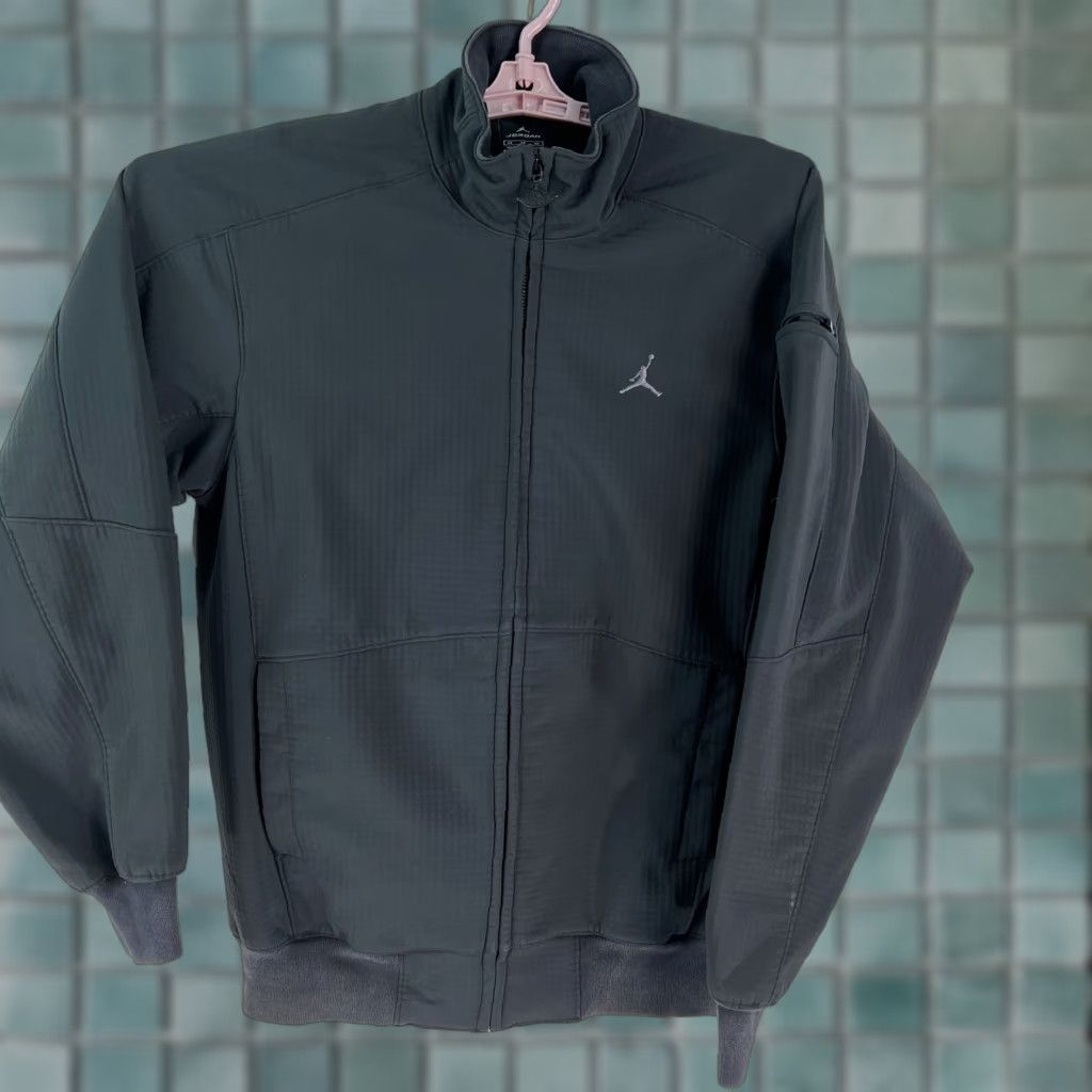 Jordan Brand Air Jordan Mens Long Sleeve Activewear Full Zip Black Jacket M Medium Jacket Size US M / EU 48-50 / 2 - 1 Thumbnail