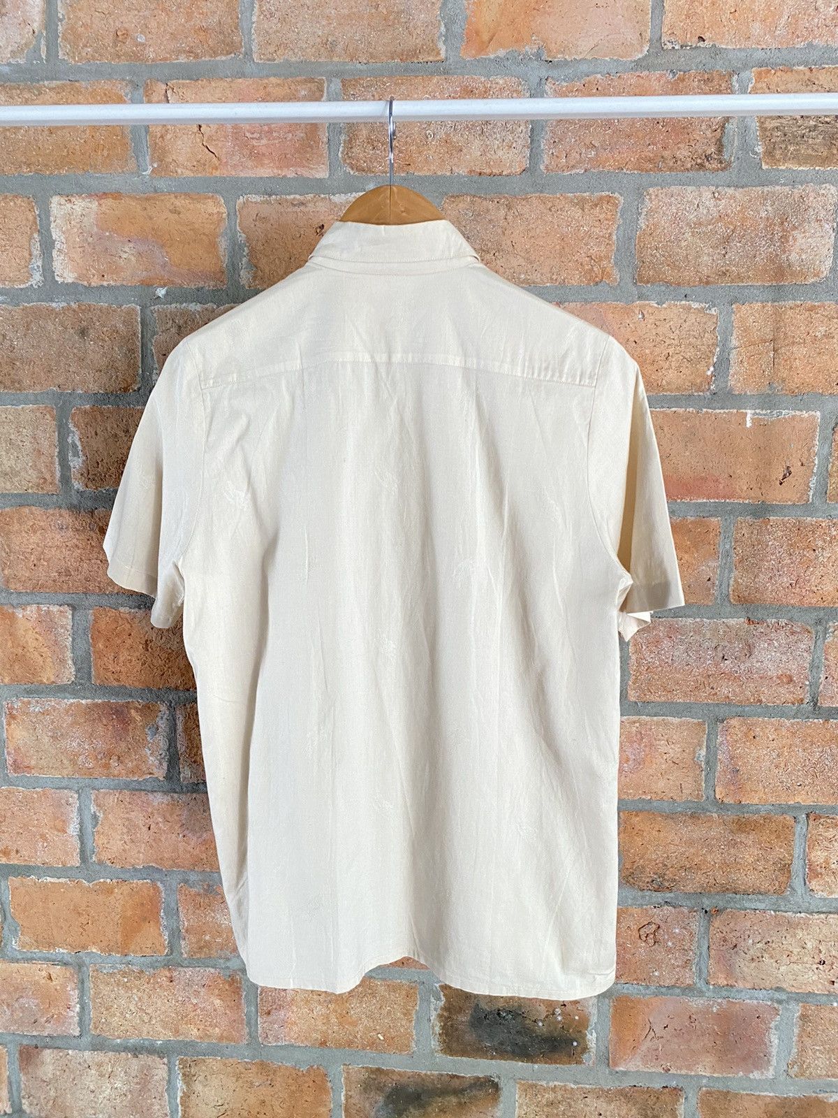 Burberry BURBERRY Beige Pleated Button-Up Shirt Size M / US 6-8 / IT 42-44 - 10 Thumbnail