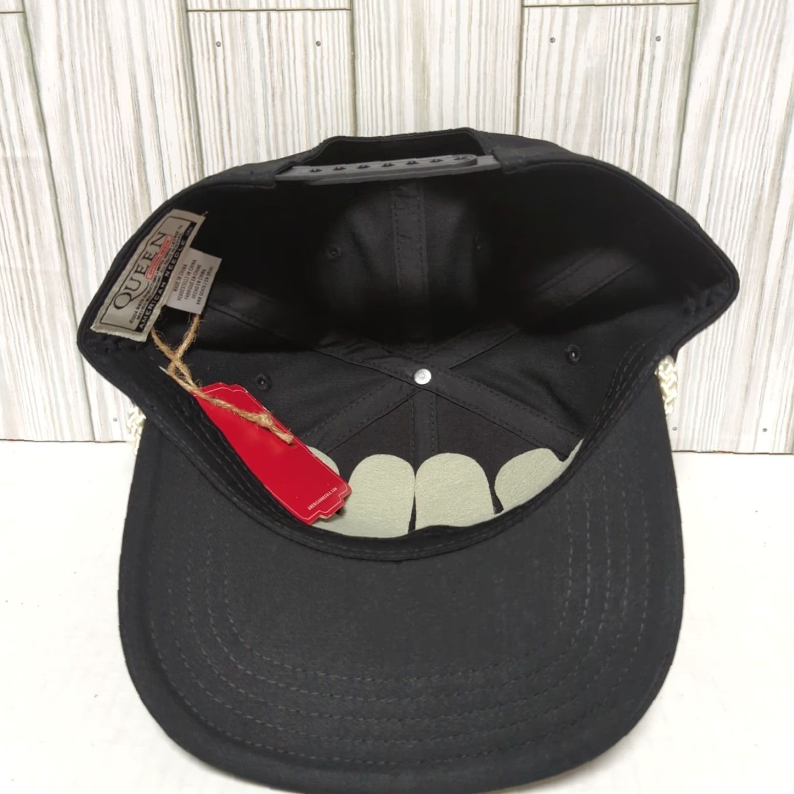 American Needle American Needle Queen Hat Cap Snap Back Band Concert Tour Black Rope Trucker One Size Men Snapback Adjustable Breathable Cap Size ONE SIZE - 6 Thumbnail