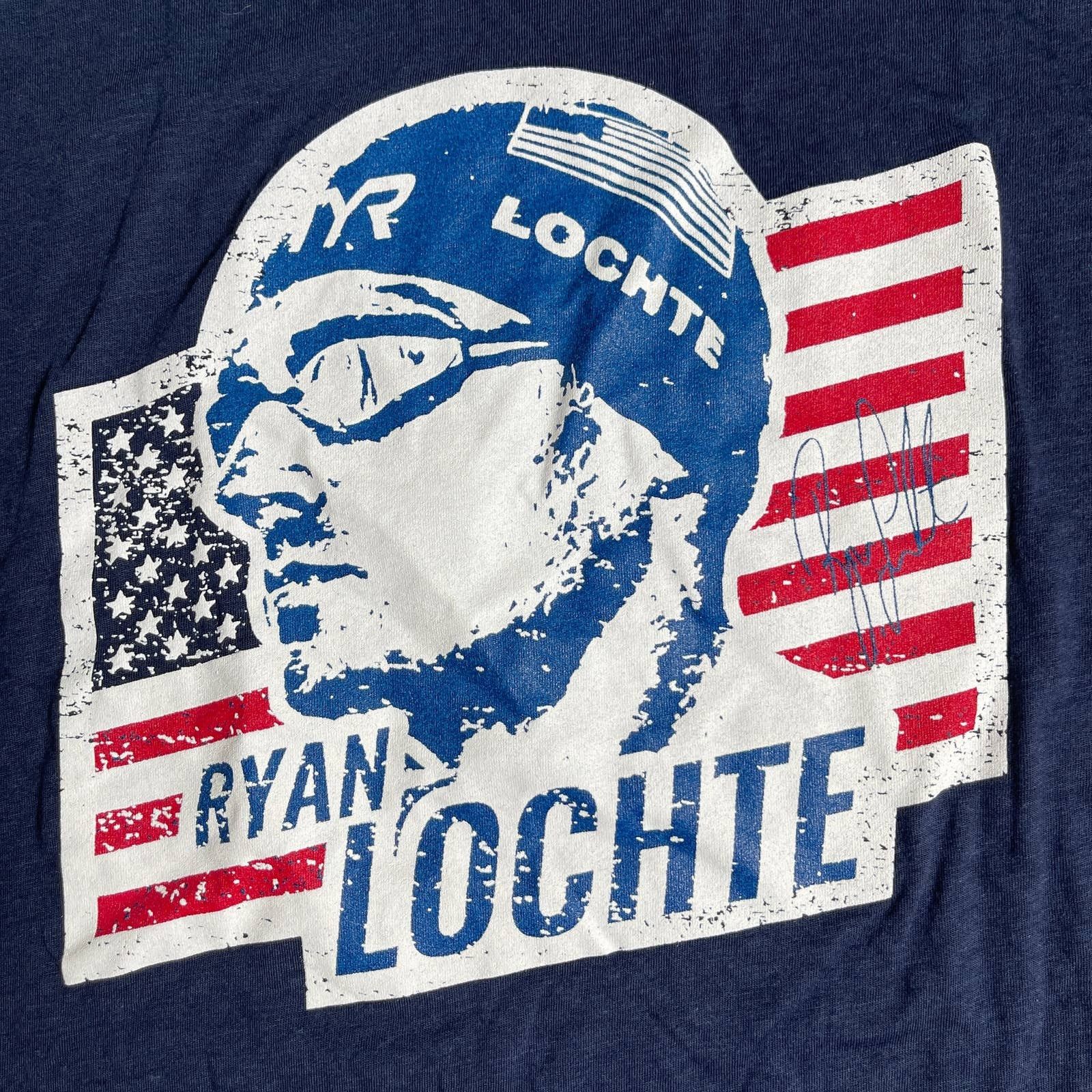 Other TYR Men's Ryan Lochte Graphic Tee - Navy Blue Large - $30 Size US L / EU 52-54 / 3 - 2 Thumbnail