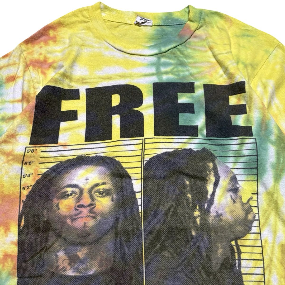 Other Vintage Y2K Lil Wayne FREE WEEZY Mugshot T Shirt Tie Dye S Size US S / EU 44-46 / 1 - 2 Thumbnail
