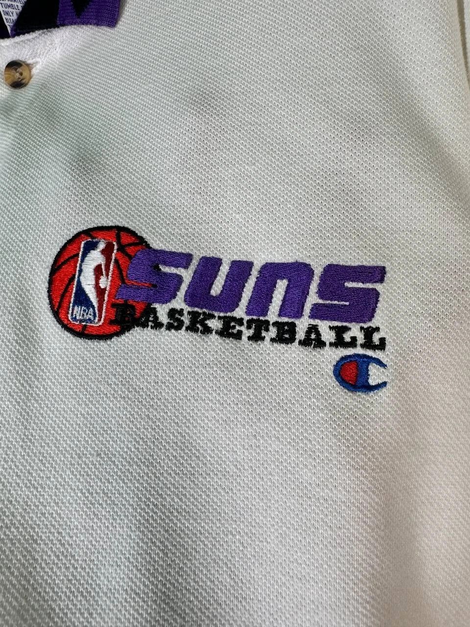 Champion Vintage 90s Phoenix Suns Polo Mens Champion Embroidered XL Size US XL / EU 56 / 4 - 3 Thumbnail