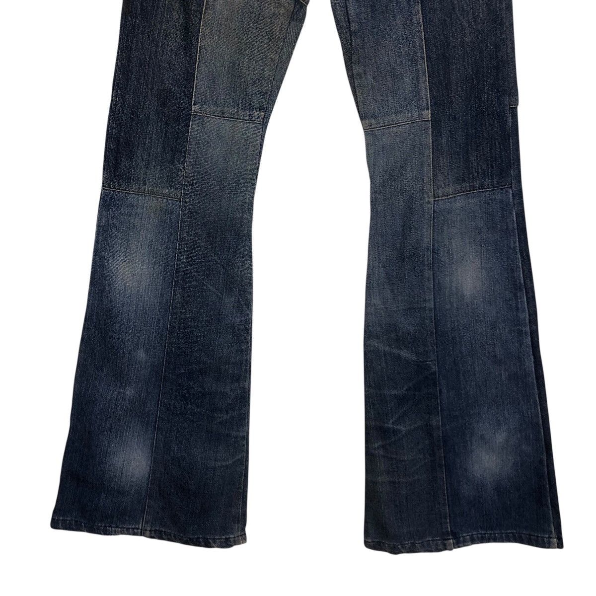 Japanese Brand Vintage Joker Co. Ltd. Panelled Flare Denim Issey Miyake Size 28" / US 6 / IT 42 - 6 Thumbnail