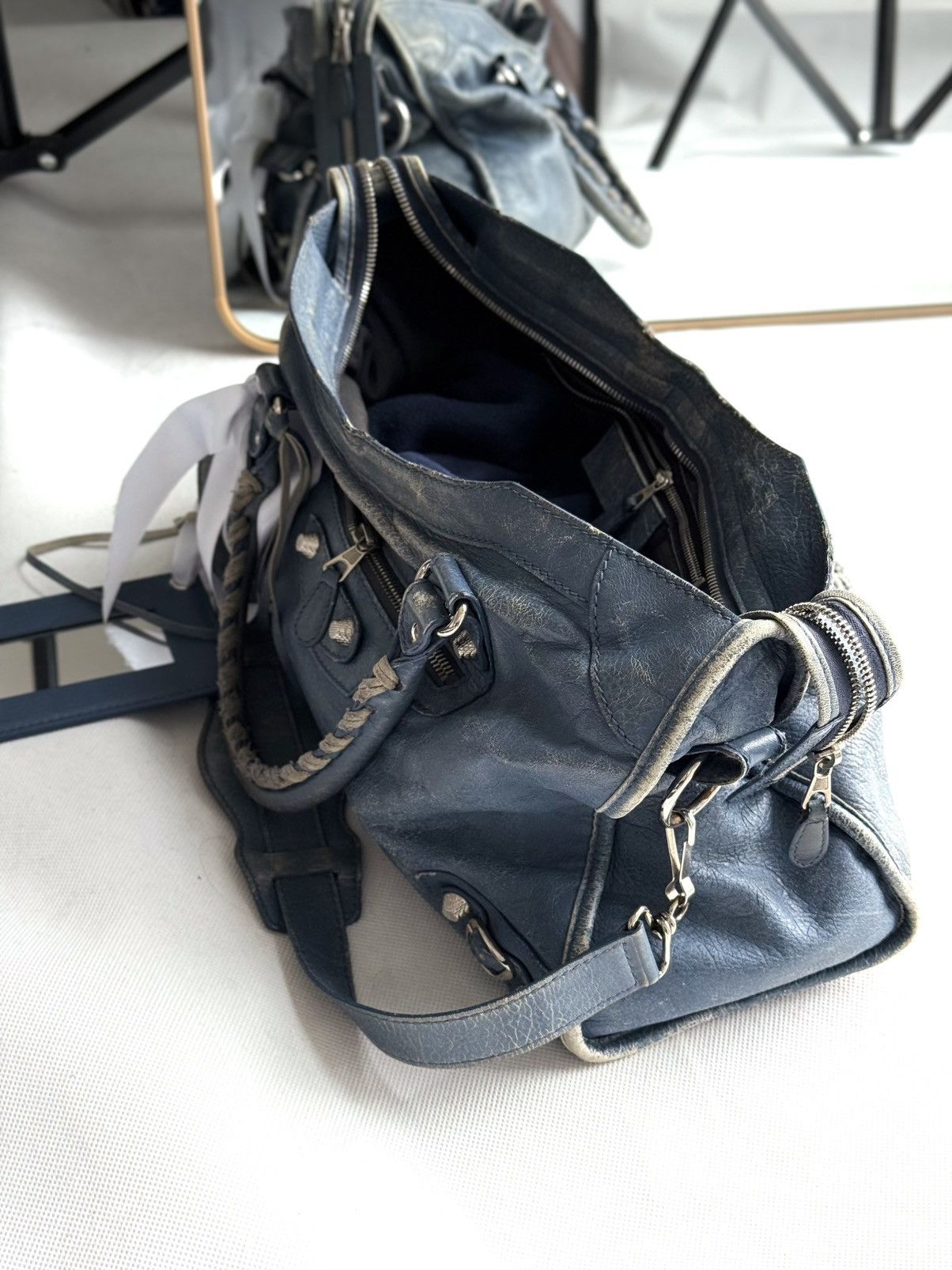 Balenciaga Vintage Balenciaga City Bag Distressed Leather Handbag Size ONE SIZE - 9 Thumbnail