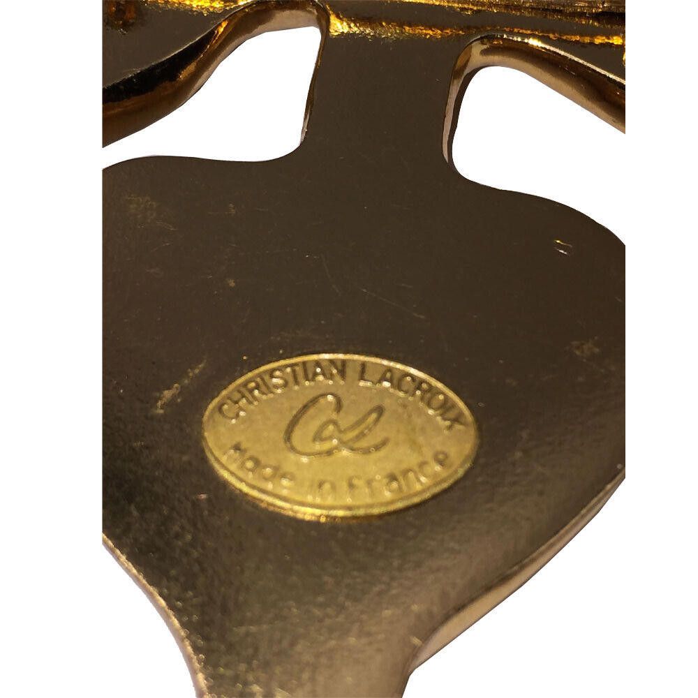 Christian Lacroix 18 kt Gold Plated Christian LaCroix Monogram Huge Anchor Pin Size ONE SIZE - 5 Thumbnail