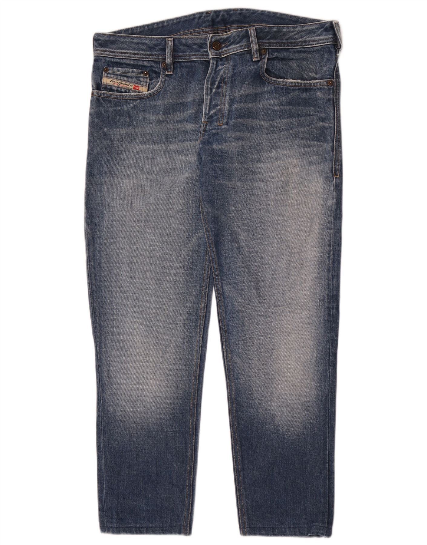 Diesel Mens Slim Jeans W33 L28 Blue Size US 33 - 1 Thumbnail