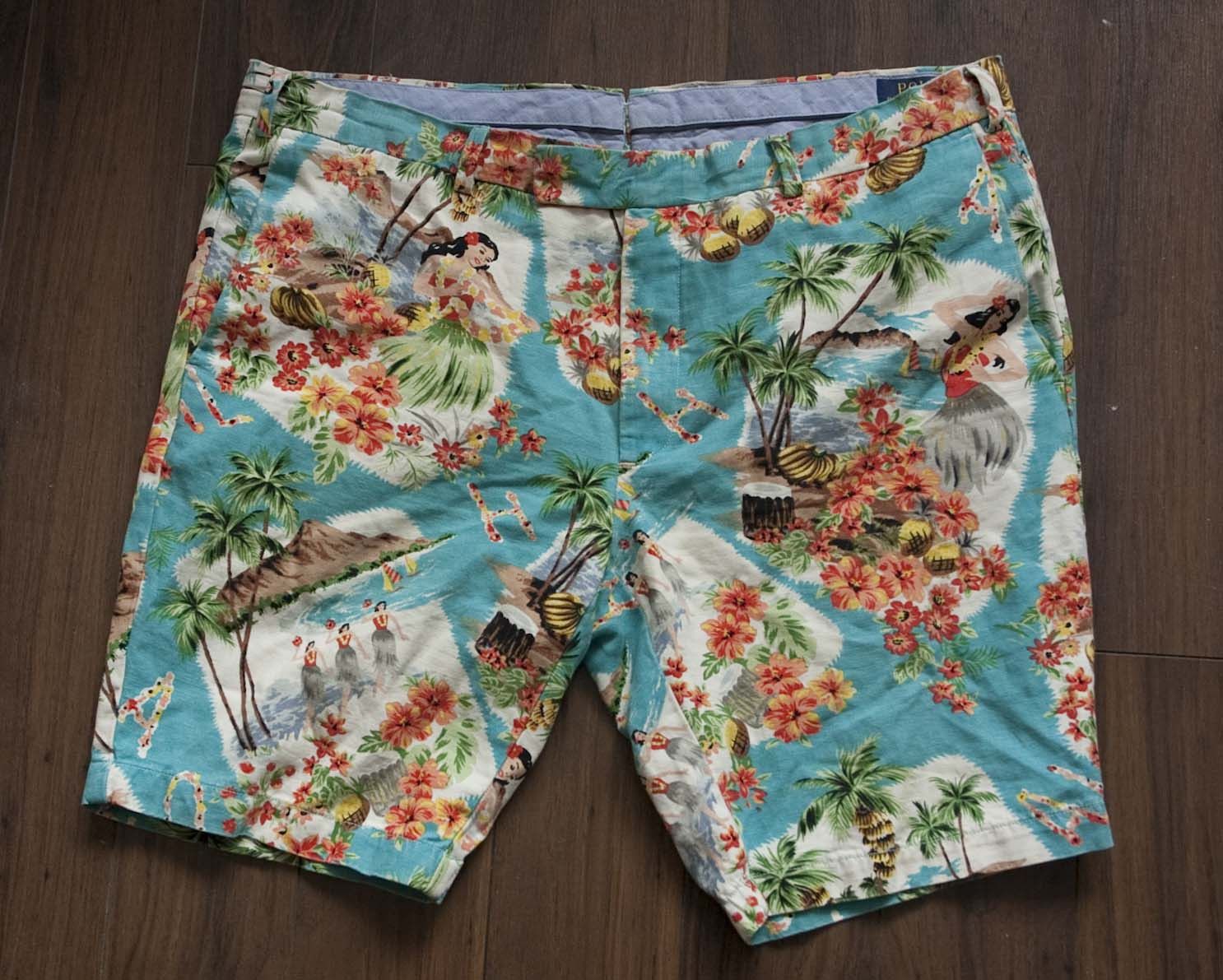Ralph Lauren Ralph Lauren Shorts Cotton/ Linen Slim Size 38 Hawaii Floral Size US 38 / EU 54 - 1 Thumbnail