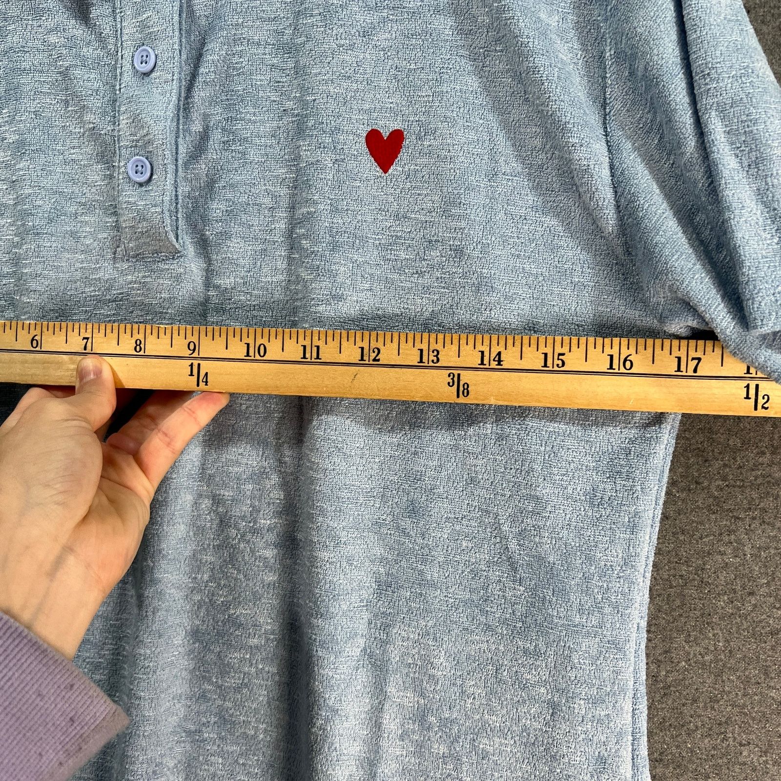 Other Peace Love World Terry Cloth Polo Shirt Serenity Size XS / US 0-2 / IT 36-38 - 7 Thumbnail