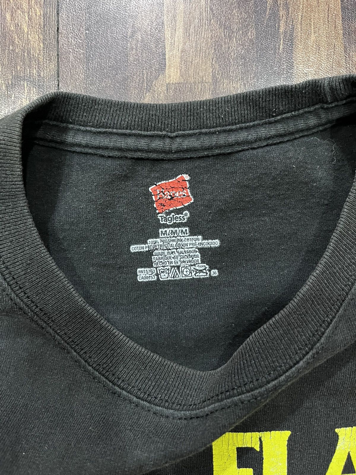 Band Tees × Hanes × Vintage Vintage EARLY 00‘S Y2k BLACK FLAG JEALOUS AGAIN shirt Size US M / EU 48-50 / 2 - 4 Thumbnail