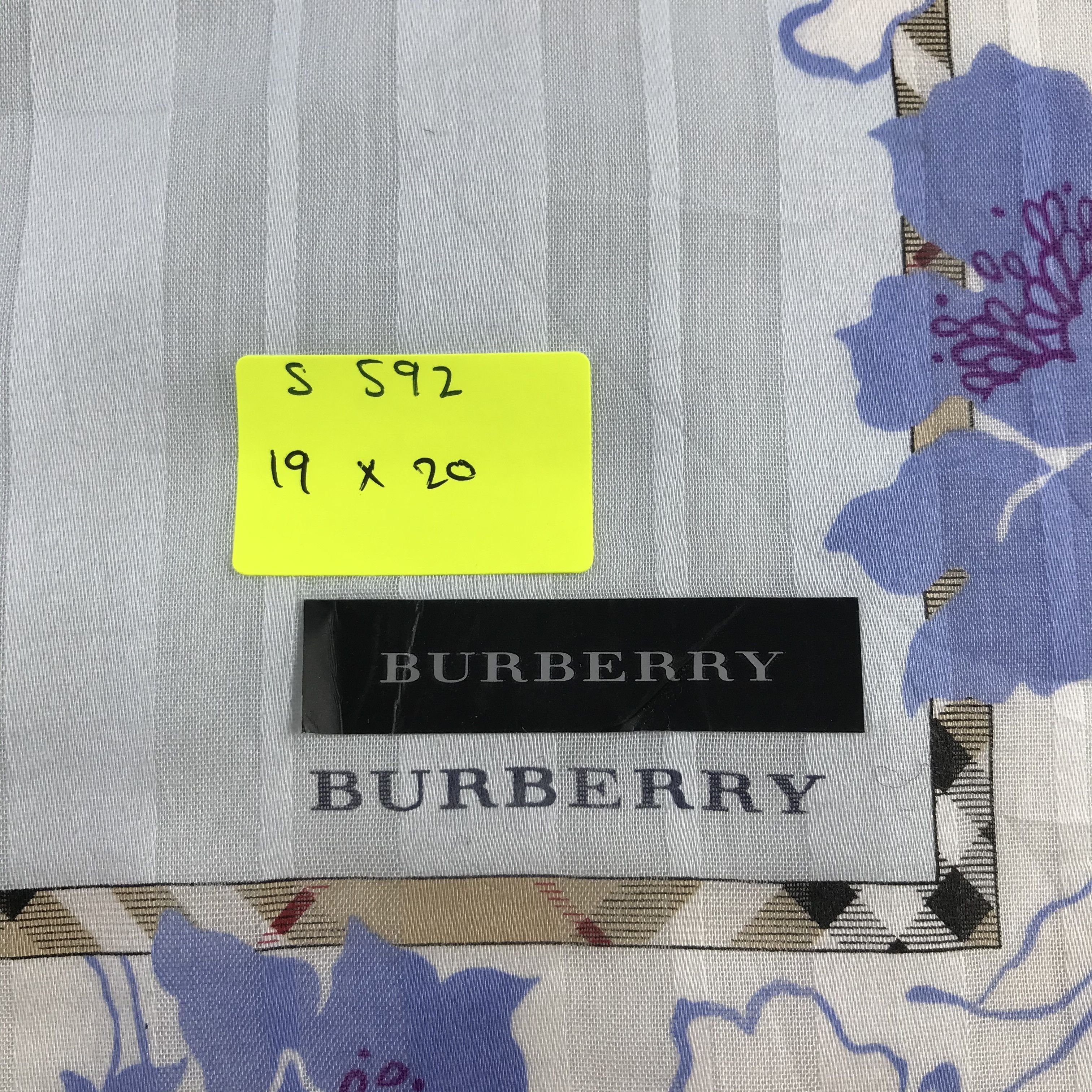 Burberry × Vintage Burberry Bandana / Handkerchief / Neckerchief - S592 Size ONE SIZE - 5 Thumbnail
