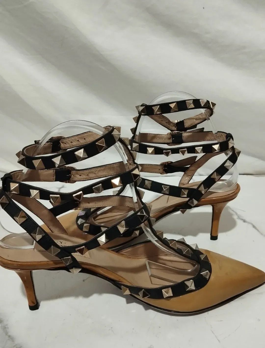 RED Valentino Valentino Garavani Rockstud Caged Pumps 6cm Heels Size US 6 / IT 36 - 4 Thumbnail