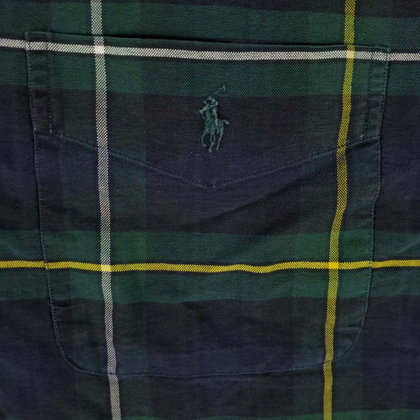 Ralph Lauren Ralph Lauren Button-Up Shirt Mens 2XL Big & Tall Long Sleeve Blue Green Plaid Classic Preppy Size US XXL / EU 58 / 5 - 2 Thumbnail