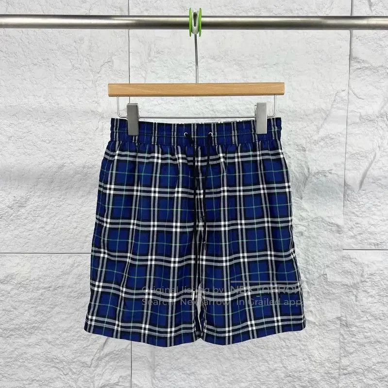 Burberry Burberry Men's Blue Checkered Cotton Shorts. Size US 26 / EU 42 - 1 Thumbnail