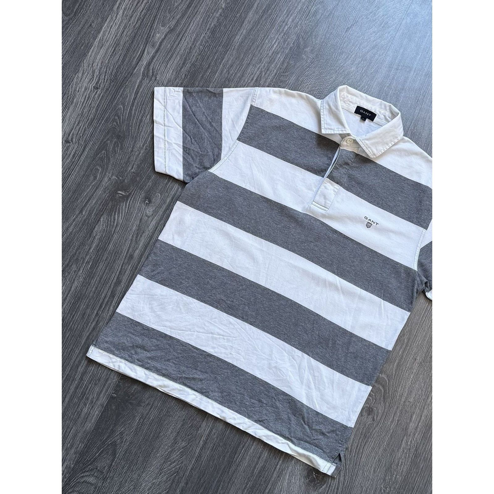 Gant × Old Navy × Vintage Retro Vintage Gant Stripe Polo Shirt Size US L / EU 52-54 / 3 - 2 Thumbnail