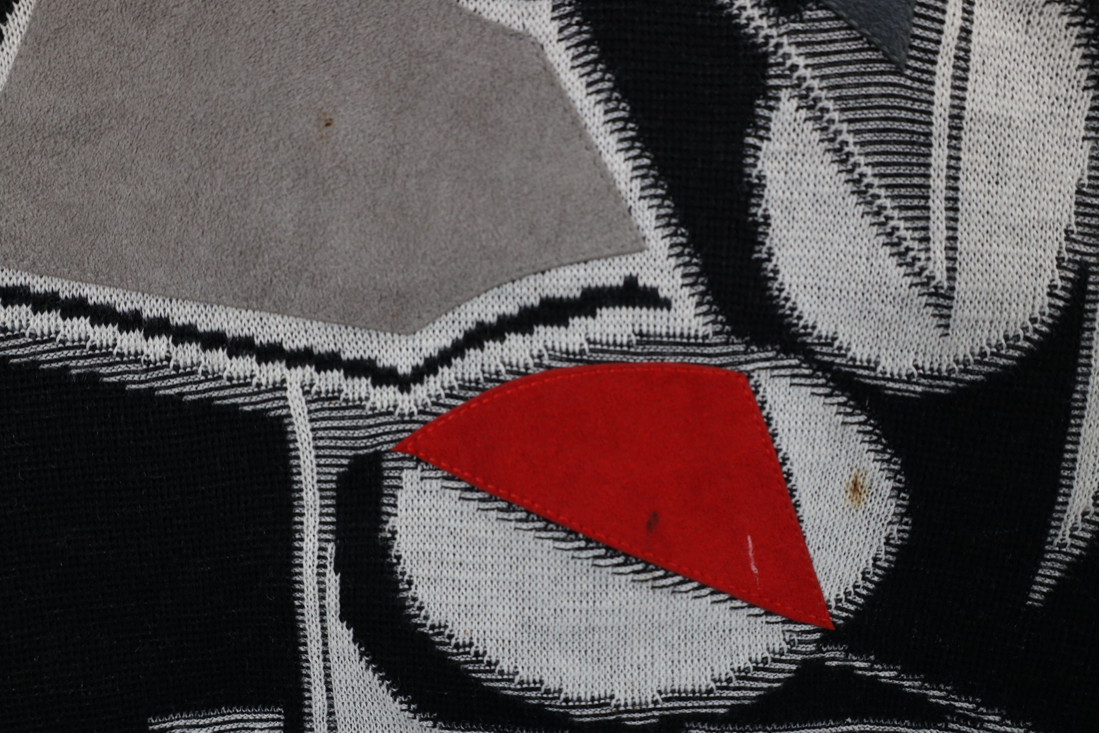 Vintage Vintage 90s Streetwear Wool Blend Abstract Art Knit Sweater Size US XL / EU 56 / 4 - 5 Thumbnail