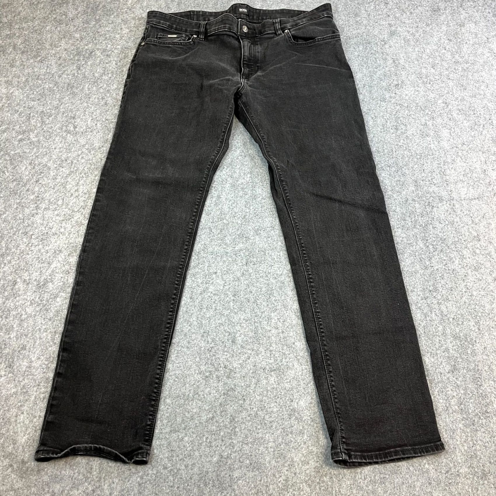 Hugo Boss HUGO BOSS Jeans Tapered Men 38 Slim 32 Dark Black Denim Stretch 5-Pocket Slim Fit Maine 1 Mens Size US 38 / EU 54 - 2 Thumbnail