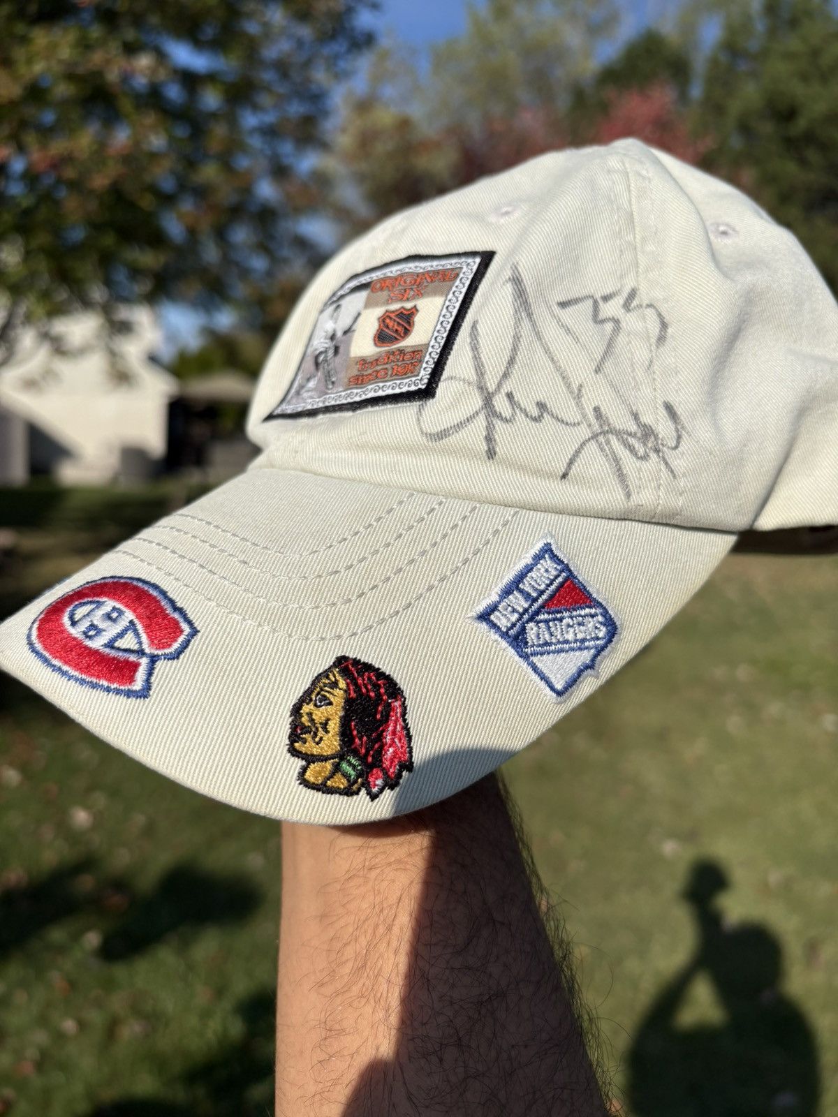 American Needle Steve Yzerman Kris Draper Signed Hat Detroit Red Wings Size ONE SIZE - 7 Thumbnail
